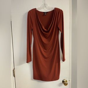 FOREVER21 Cowl Neck Bodycon Dress